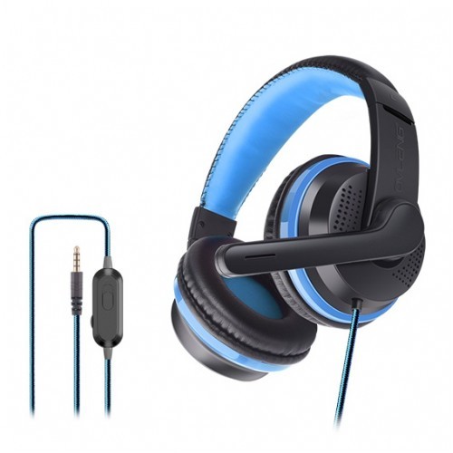 OVLENG OV-P6 3.5mm Stereo LED Light Gaming Headphone Blue