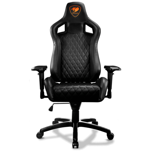 Cougar Armor s Black Premium Breathable PVC Leather Gaming Chair